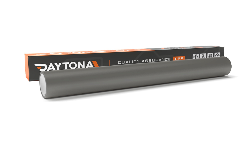 Матовая полиуретановая пленка Темно-серая DAYTONA PPF S200 Matte Quiet Night Gray