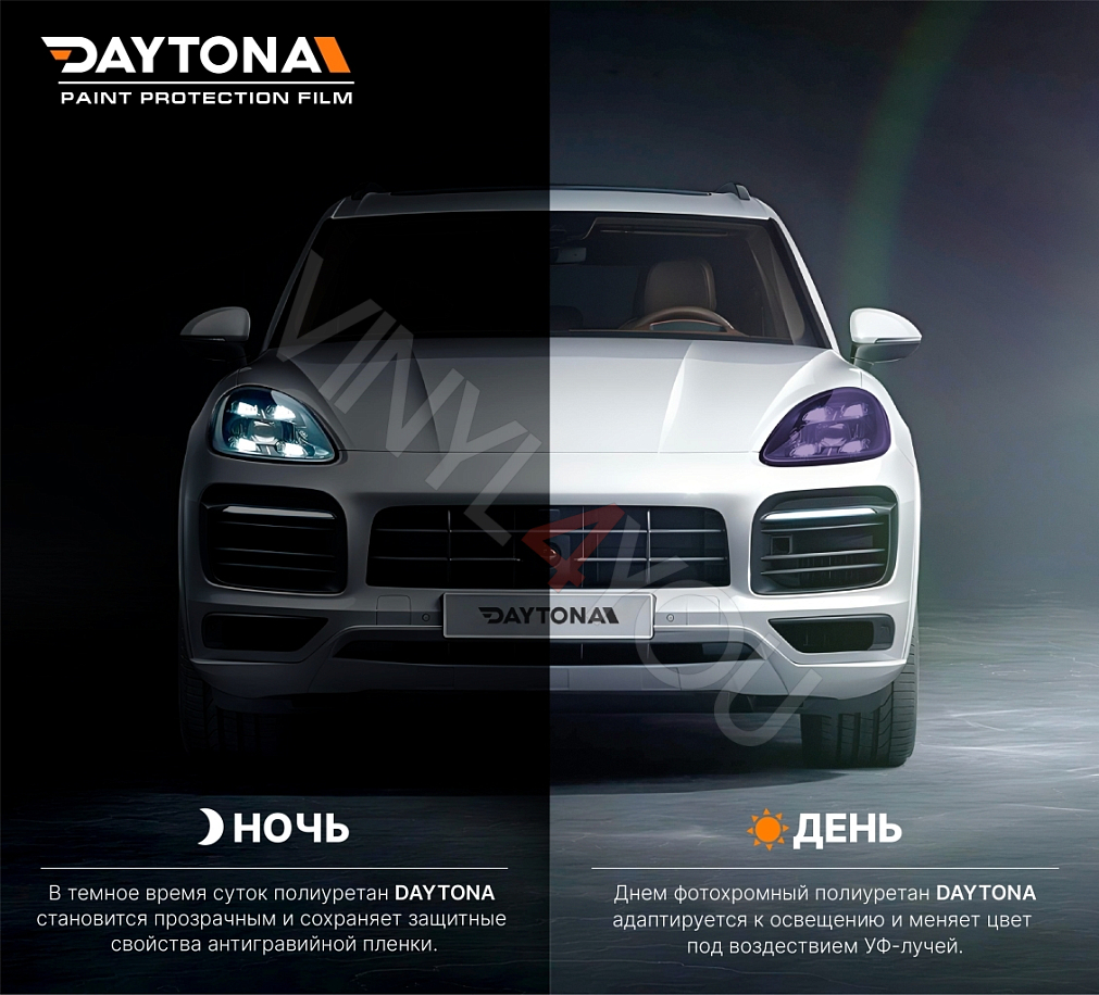 Полиуретан фотохромный DAYTONA для фар фиолетовый 30 см